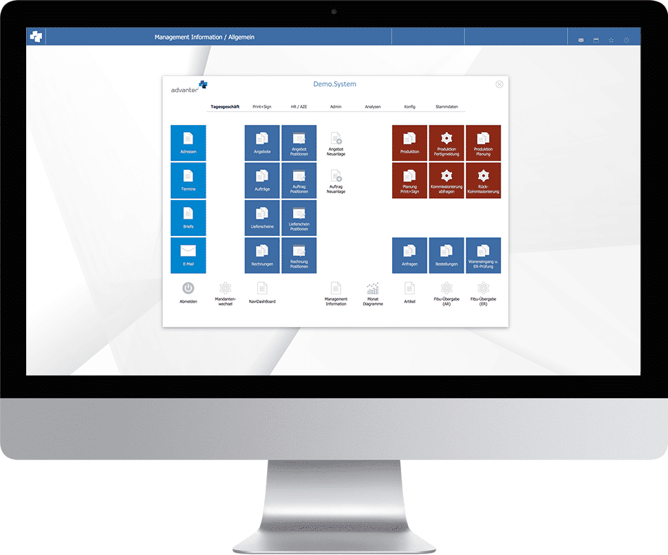 Apple plus ERP-Software advanter® = durchgängig intuitive Bedienbarkeit